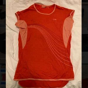 Icebreaker Merino superfine 140 orange top Small